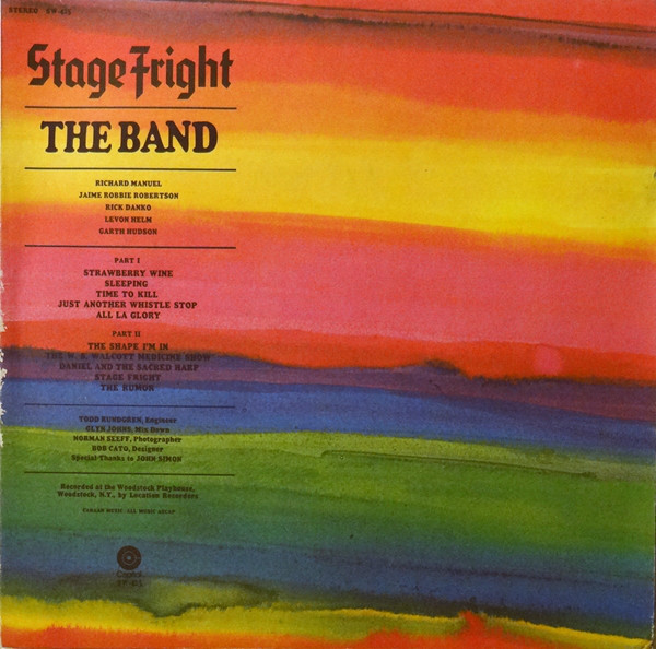 The Band: Stage Fright (1970)
